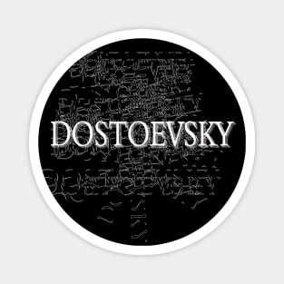 "Dostoevsky" Typographic Design Magnet